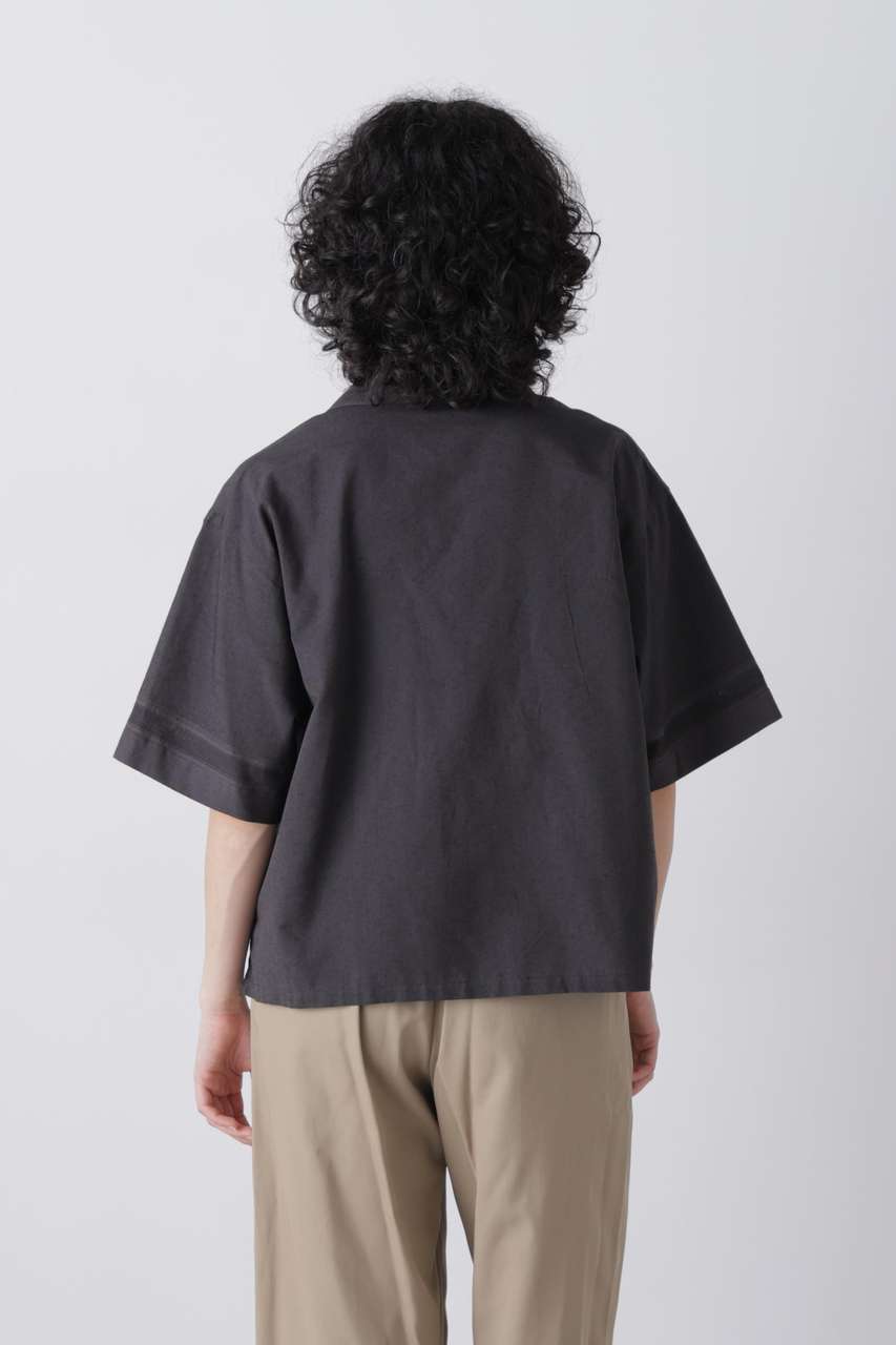 YLEVE(イレーヴ)｜YLEVE / DOBBY STRIPE CHAMBRAY SHIRT/グレー の通販