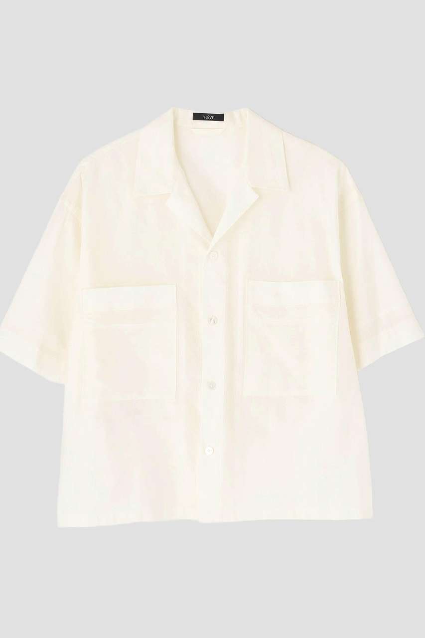 イレーヴ/YLEVEのYLEVE / DOBBY STRIPE CHAMBRAY SHIRT(ホワイト/1685150103)