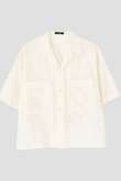 YLEVE / DOBBY STRIPE CHAMBRAY SHIRT