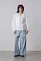 YLEVE / BOURRIENNE  COTTON TYPEWRITER RUFFLE BLOUSE イレーヴ/YLEVE