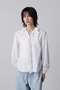 YLEVE / BOURRIENNE  COTTON TYPEWRITER RUFFLE BLOUSE イレーヴ/YLEVE