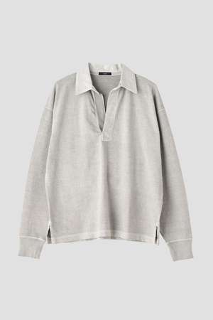 イレーヴ/YLEVEのYLEVE / OPEN END COTTON PIGMENT DYE SKIPPER PULL OVER(110400/110403)