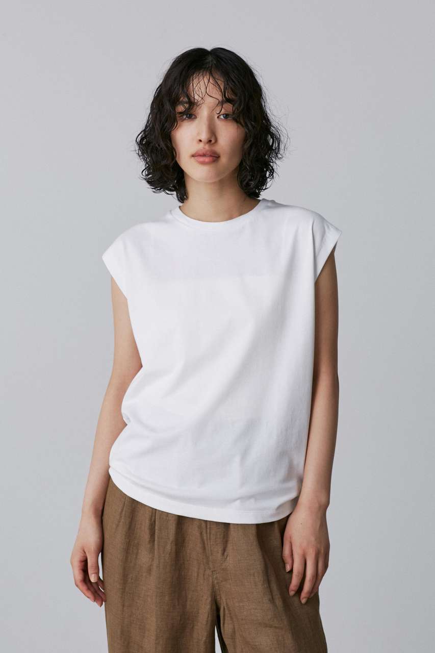 イレーヴ/YLEVEのYLEVE / ORGANIC COTTON BIO NO SLEEVE(ホワイト/1685166087)