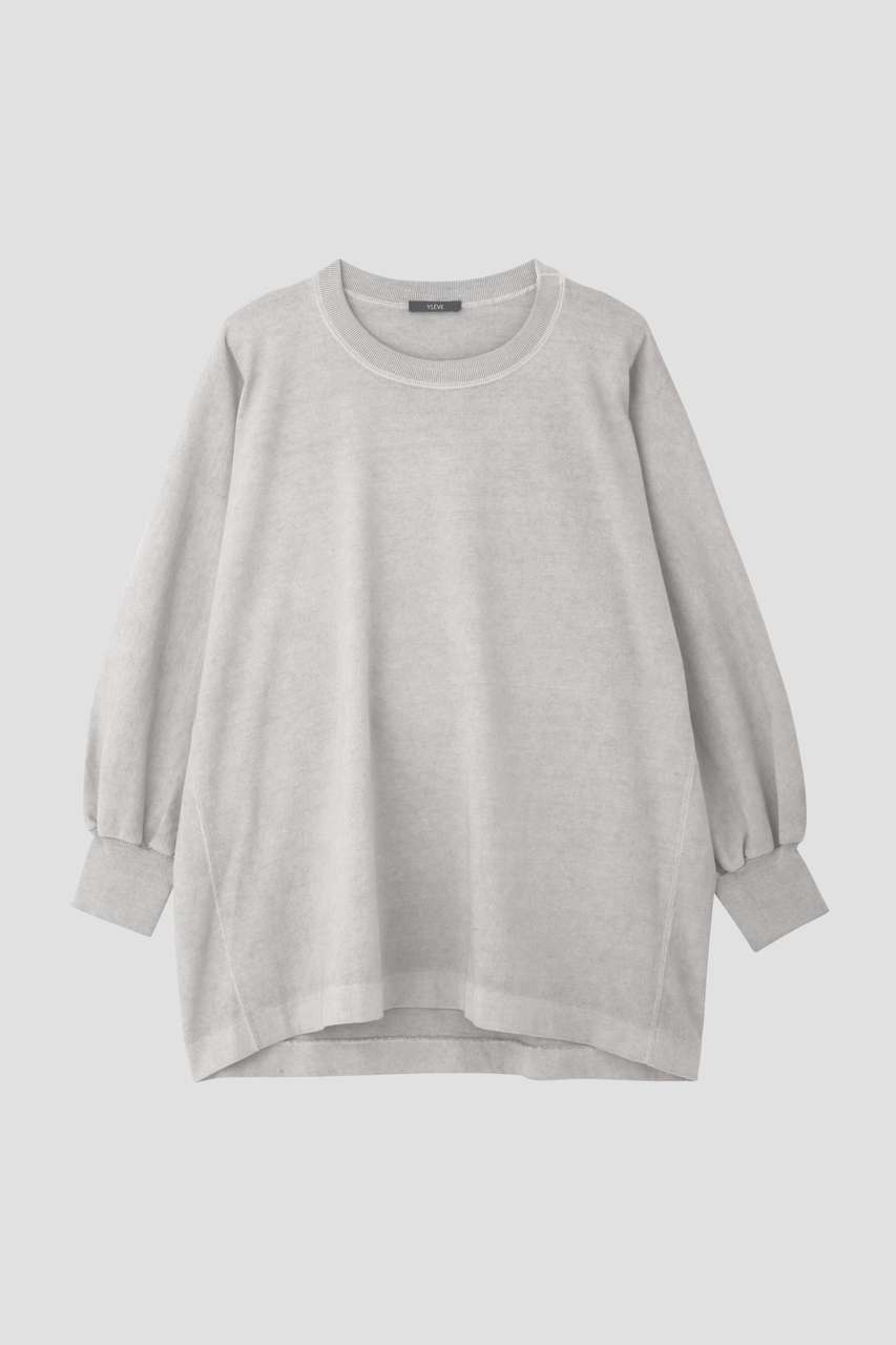 イレーヴ/YLEVEのYLEVE / OPEN END COTTON PIGMENT DYE PULL OVER(グレー/1685166514)