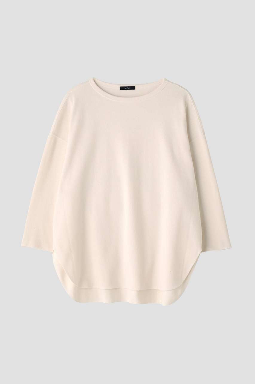 イレーヴ/YLEVEのYLEVE / COTTON RIB PULL OVER BIG(ホワイト/1685166562)