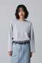 YLEVE / COTTON RIB PULL OVER BIG イレーヴ/YLEVE ブルー