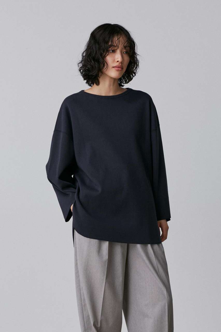 イレーヴ/YLEVEのYLEVE / COTTON RIB PULL OVER BIG(ネイビー/1685166562)