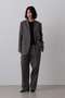 YLEVE / WOOL LINEN COLLARLESS JACKET イレーヴ/YLEVE