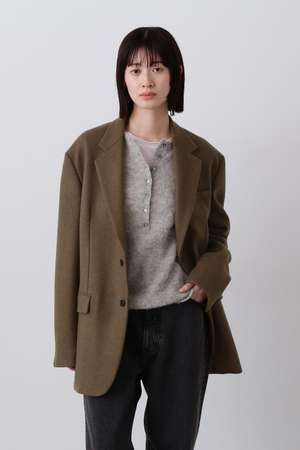 イレーヴ/YLEVEのYLEVE / NON MULESING WOOL OVERDYE MELTON JACKET(110800/110801)