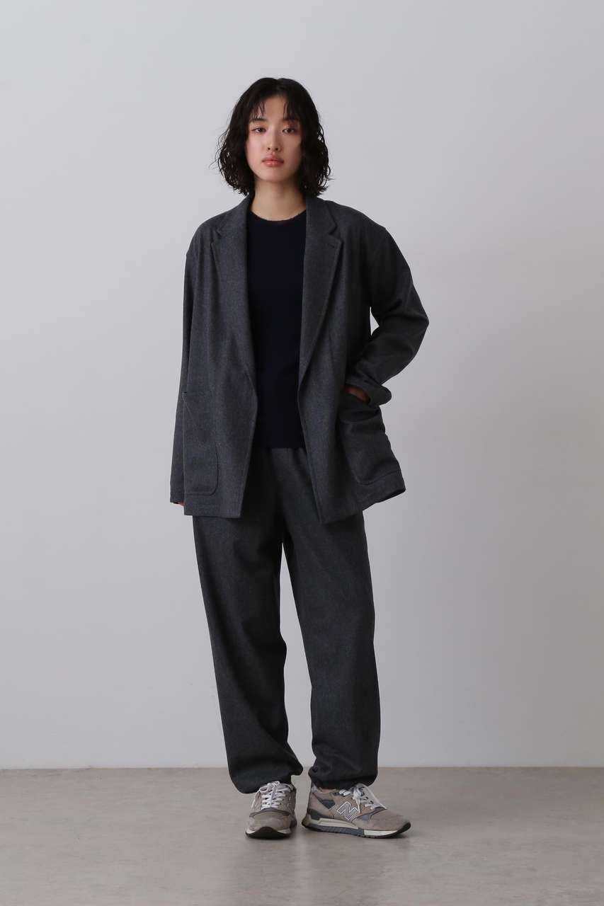 YLEVE(イレーヴ)｜YLEVE / SUPER120s WOOL FLANNEL JACKET/グレー の