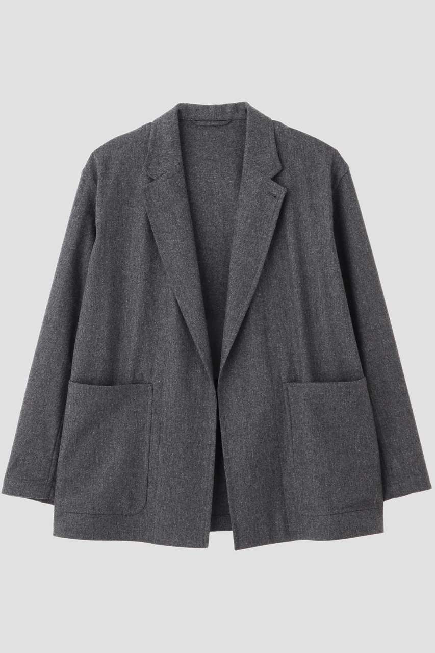 YLEVE(イレーヴ)｜YLEVE / SUPER120s WOOL FLANNEL JACKET/グレー の