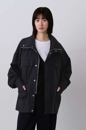 イレーヴ/YLEVEのYLEVE / HIGH COUNT DOUBLE TWILL POLYESTER BLOUSON(110800/110802)