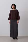 YLEVE / CUPRA TWILL GARMANT DYE SKIRT