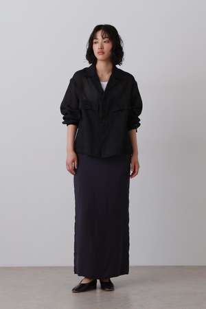 イレーヴ/YLEVEのYLEVE / CUPRA TWILL GARMANT DYE SKIRT(110700/110703)