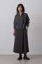 YLEVE / MERINO WOOL TWILL WRAP SKIRT イレーヴ/YLEVE グレー