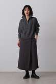 YLEVE / MERINO WOOL TWILL WRAP SKIRT