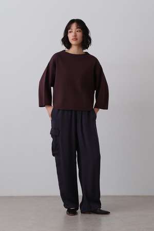 イレーヴ/YLEVEのYLEVE / CUPRA TWILL GARMANT DYE EASY CARGO TROUSERS(110600/110601)