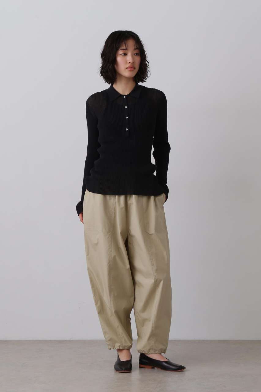 イレーヴ/YLEVEのYLEVE / FINX COTTON WEATHER EASY TROUSERS(カーキ/1685240009)