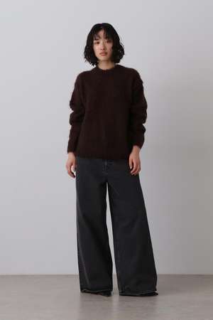 イレーヴ/YLEVEのYLEVE / 13.5oz DENIM HIGH WAIST WIDE(110600/110604)