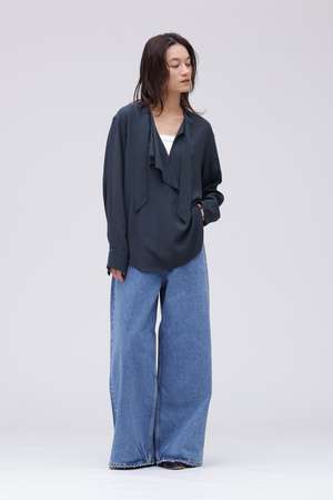 イレーヴ/YLEVEのYLEVE / 13.5oz DENIM HIGH WAIST WIDE(110600/110604)