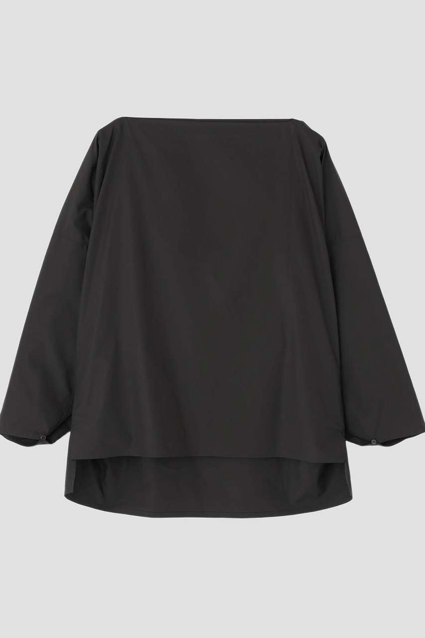 イレーヴ/YLEVEのYLEVE / FINX COTTON WEATHER PULL OVER SHIRT(ブラック/1685250007)