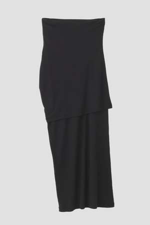 イレーヴ/YLEVEのYLEVE / 80/2 HIGH-TWISTED GAUZE BARE JERSEY ONE PIECE SKIRT(110500/110503)