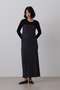 YLEVE / 80/2 HIGH-TWISTED GAUZE BARE JERSEY ONE PIECE SKIRT イレーヴ/YLEVE グレー