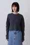 YLEVE / ITARIAN MERINO WOOL MELANGE KNIT PULL OVER イレーヴ/YLEVE ブルー