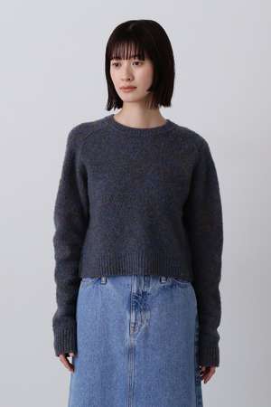 イレーヴ/YLEVEのYLEVE / ITARIAN MERINO WOOL MELANGE KNIT PULL OVER(110300/110301)