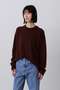 YLEVE / CASHMERE KNIT T‐SHIRT イレーヴ/YLEVE ワイン
