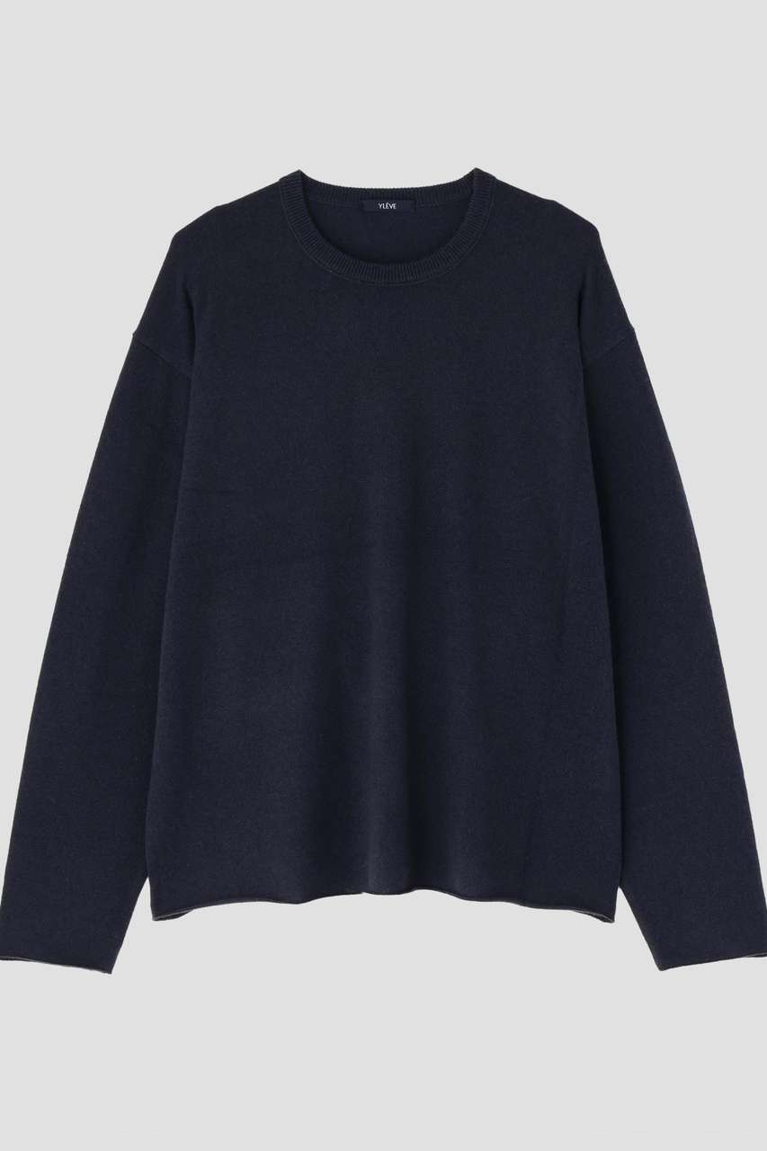 イレーヴ/YLEVEのYLEVE / CASHMERE KNIT T‐SHIRT(ブルー/1685260075)