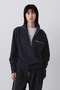 YLEVE / ULTRAFINE MERINO MILLED WOOL KNIT HALF ZIP PULL OVER イレーヴ/YLEVE ネイビー