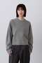 YLEVE / ULTRAFINE MERINO MILLED WOOL KNIT PULL OVER イレーヴ/YLEVE グレー