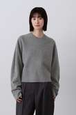 YLEVE / ULTRAFINE MERINO MILLED WOOL KNIT PULL OVER