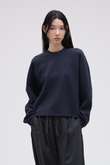 YLEVE / ULTRAFINE MERINO MILLED WOOL KNIT PULL OVER