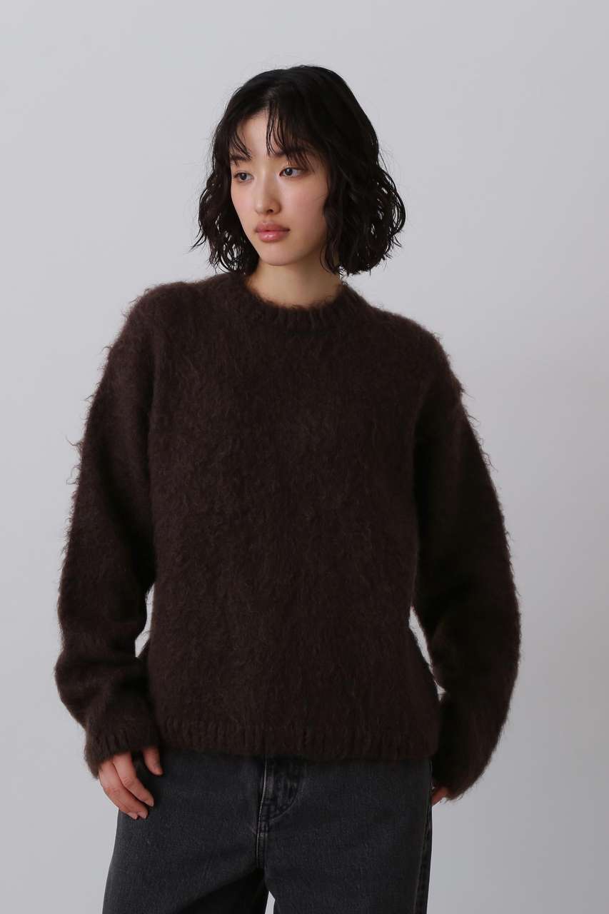イレーヴ/YLEVEのYLEVE / MOHAIR NAPPING KNIT PULL OVER(ブラウン/1685260079)