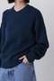 YLEVE / WOOL CASHMERE MELANGE KNIT V NECK PULL OVER イレーヴ/YLEVE