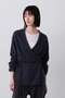 YLEVE / CASHMERE KNIT WRAP CARDIGAN イレーヴ/YLEVE ブルー