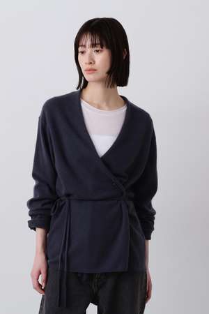 イレーヴ/YLEVEのYLEVE / CASHMERE KNIT WRAP CARDIGAN(110300/110303)