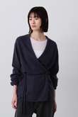 YLEVE / CASHMERE KNIT WRAP CARDIGAN