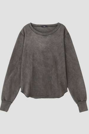 イレーヴ/YLEVEのYLEVE / OPEN END COTTON PIGMENT DYE LONG SLEEVE T‐SHIRT(110100/110103)