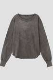 YLEVE / OPEN END COTTON PIGMENT DYE LONG SLEEVE T‐SHIRT
