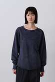 YLEVE / OPEN END COTTON PIGMENT DYE LONG SLEEVE T‐SHIRT