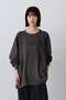 YLEVE / OPEN END COTTON PIGMENT DYE PULL OVER イレーヴ/YLEVE グレー