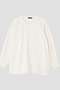 YLEVE / OPEN END COTTON PIGMENT DYE PULL OVER イレーヴ/YLEVE ホワイト