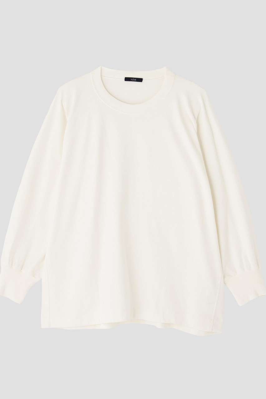 イレーヴ/YLEVEのYLEVE / OPEN END COTTON PIGMENT DYE PULL OVER(ホワイト/1685266025)