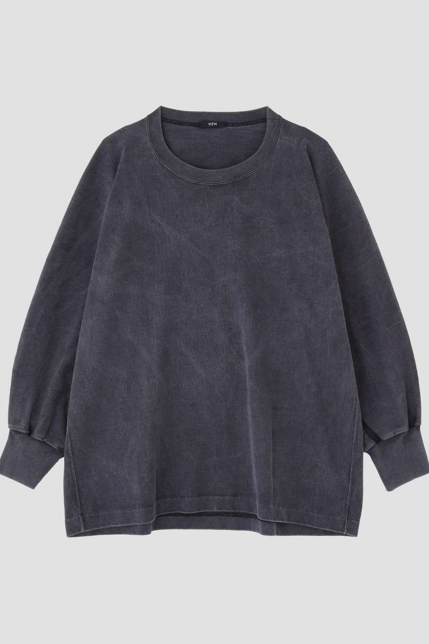 イレーヴ/YLEVEのYLEVE / OPEN END COTTON PIGMENT DYE PULL OVER(ネイビー/1685266025)