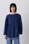 YLEVE / COTTON RIB PULLOVER BIG イレーヴ/YLEVE ブルー