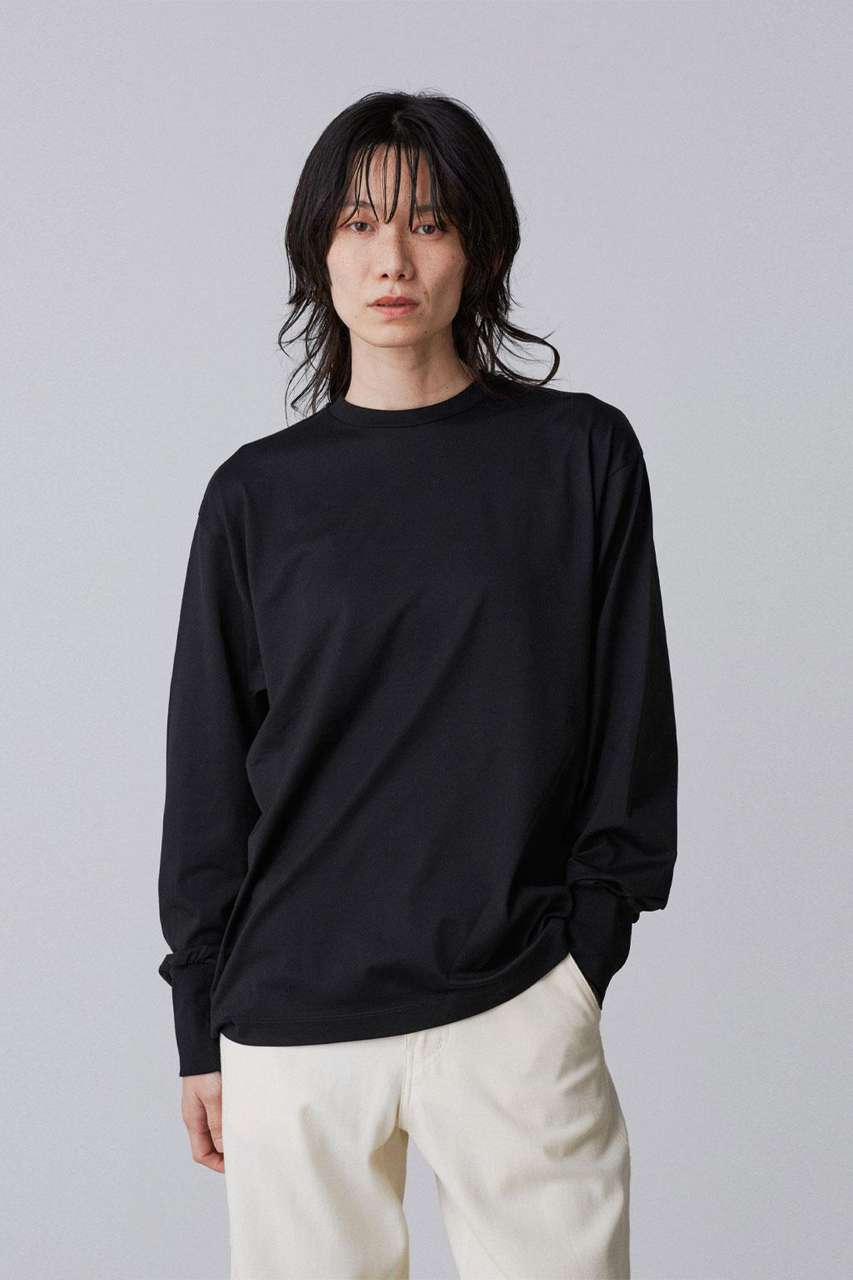 イレーヴ/YLEVEのYLEVE / SUVIN COTTON PULL OVER(ブラック/1685266574)