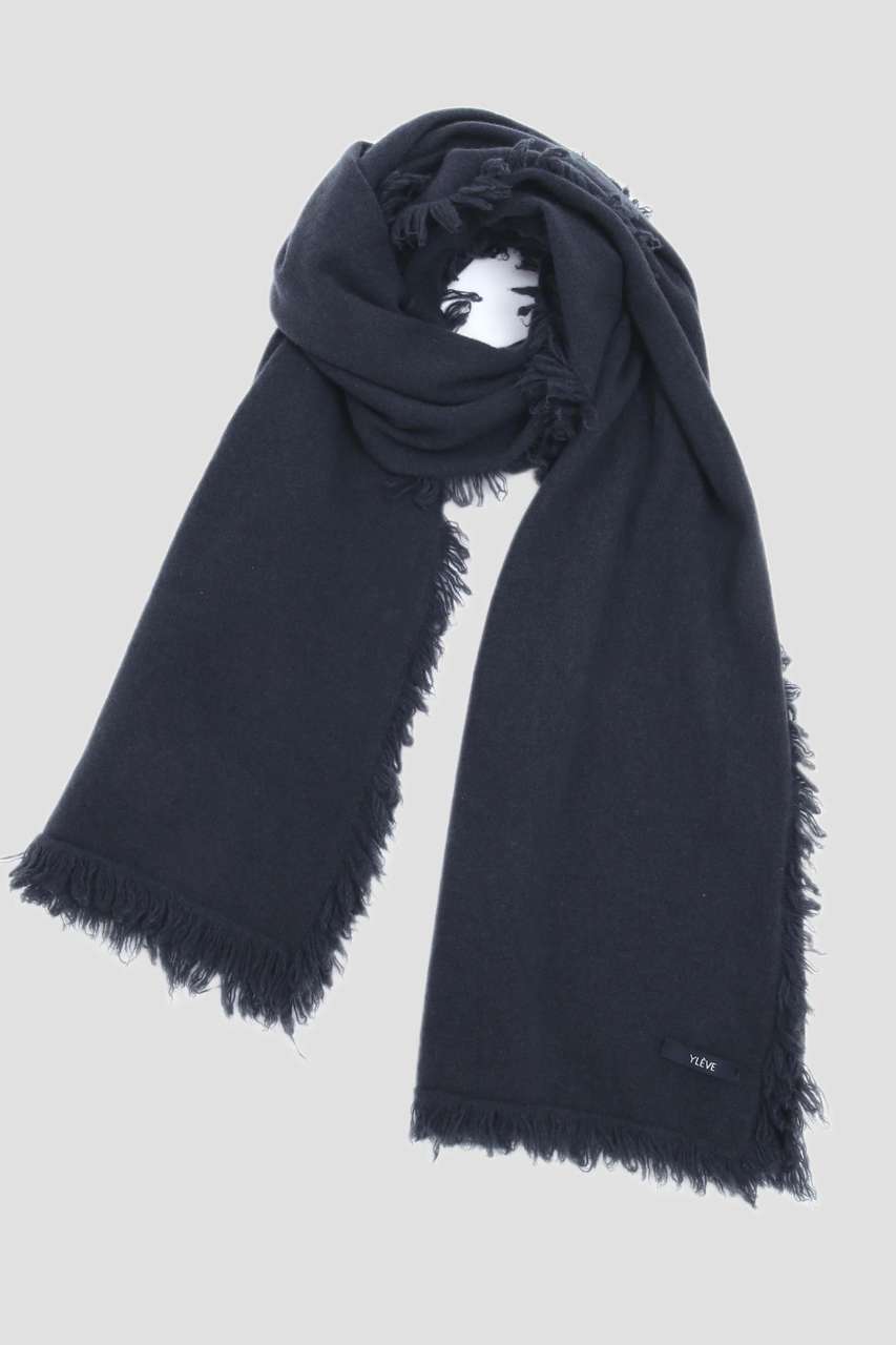 イレーヴ/YLEVEのYLEVE / CASHMERE KNIT STOLE(ブルー/1685275076)